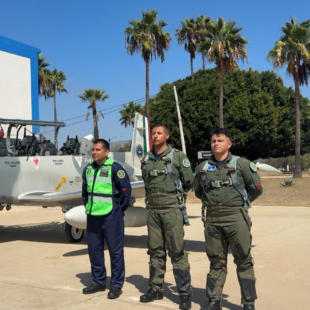 Fuerzas Aéreas de México y EUA Simulan Intercepción de Aeronave en Ensenada, BC